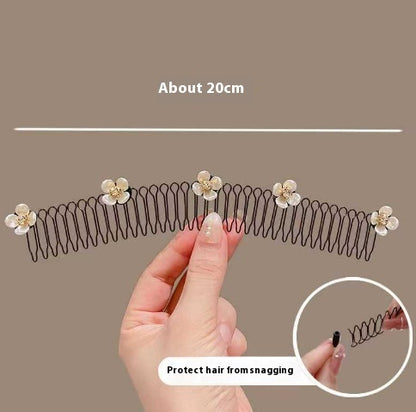 Invisible Inverted Hair Comb – Back Head Forehead Hair Band for Women