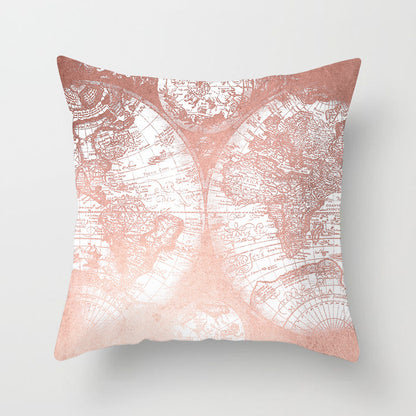 Pink Sofa Cushion Pillowcase – Soft Decorative Throw Pillow Cover for Living Room & Bedroom