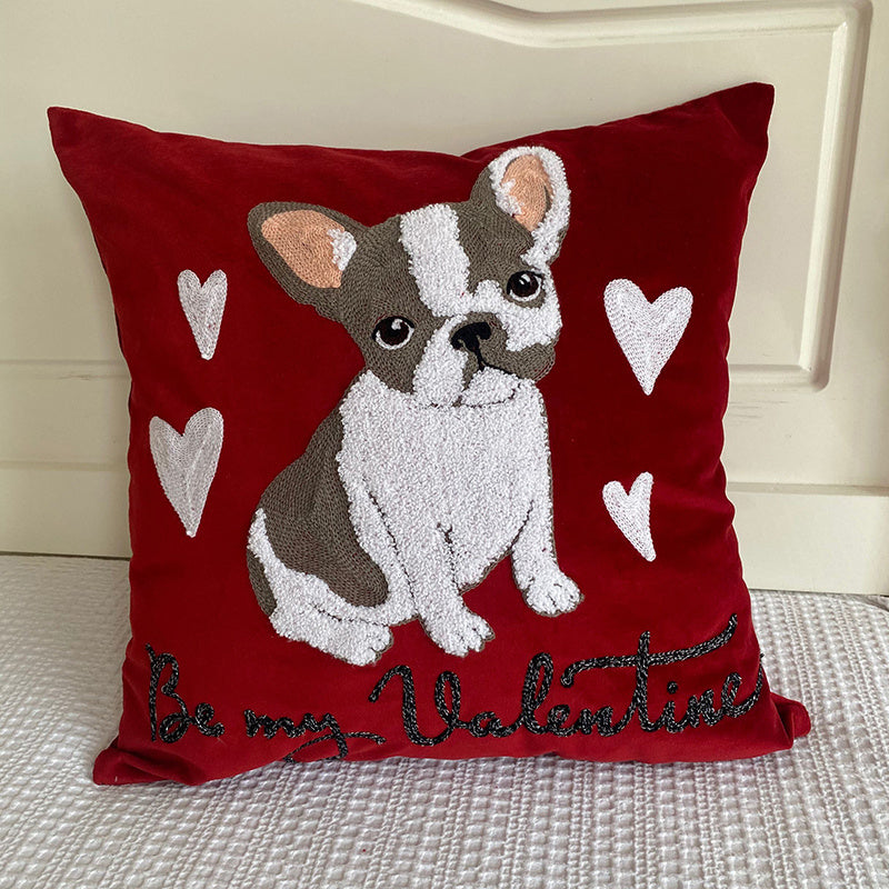 Embroidered Decorative Cushion Cover – Handcrafted Pillow Case for Sofa & Home Decor