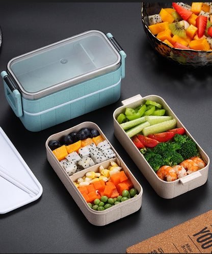 Microwave-Safe Healthy Material Dinnerware Lunch Box – Portable Food Container