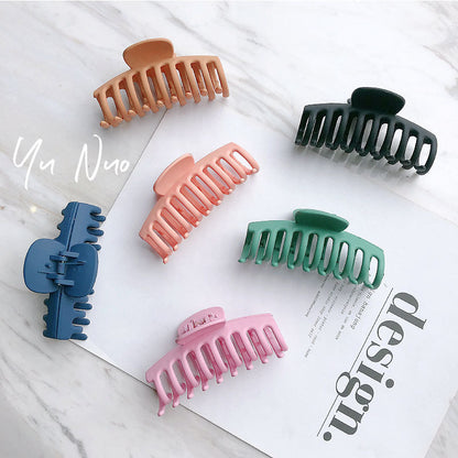 Macaron Color Hair Clip – Simple Versatile Pastel Hairpin for Women & Girls
