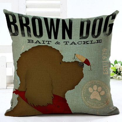 Cartoon Series Cotton Linen Pillowcase – Fun Decorative Cushion Cover for Kids & Home