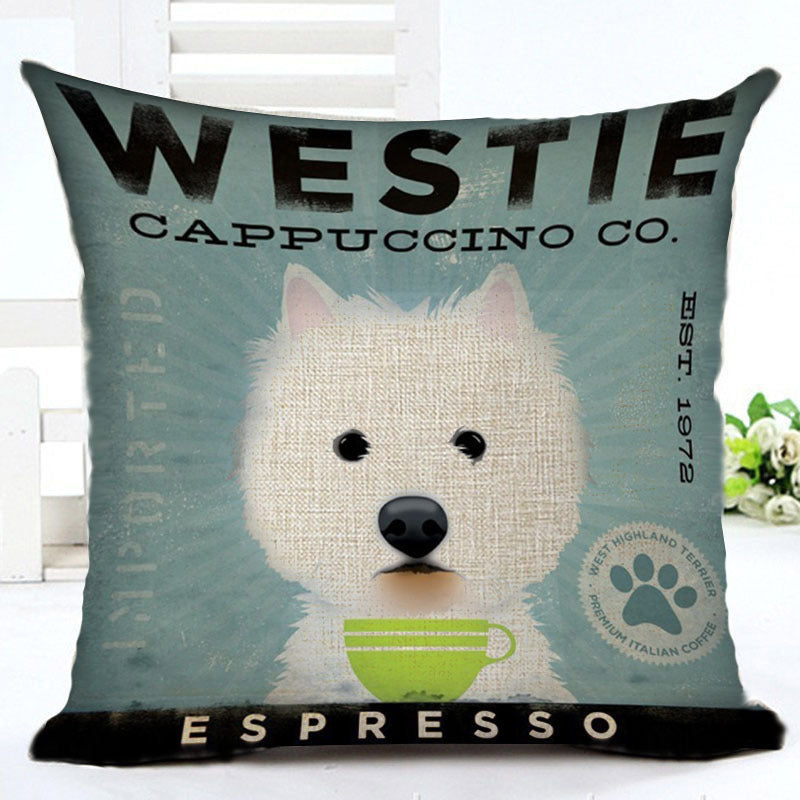 Cartoon Series Cotton Linen Pillowcase – Fun Decorative Cushion Cover for Kids & Home