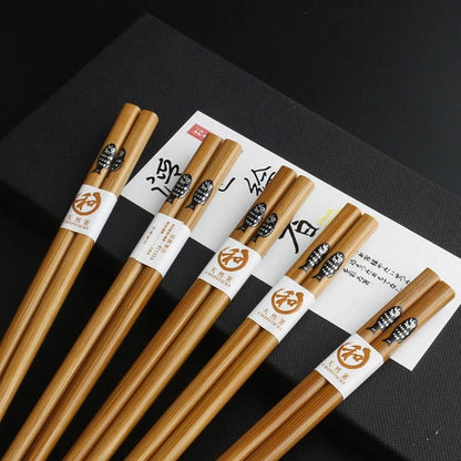 Eco-Friendly Natural Bamboo Chopsticks – Reusable Sustainable Dining Utensils