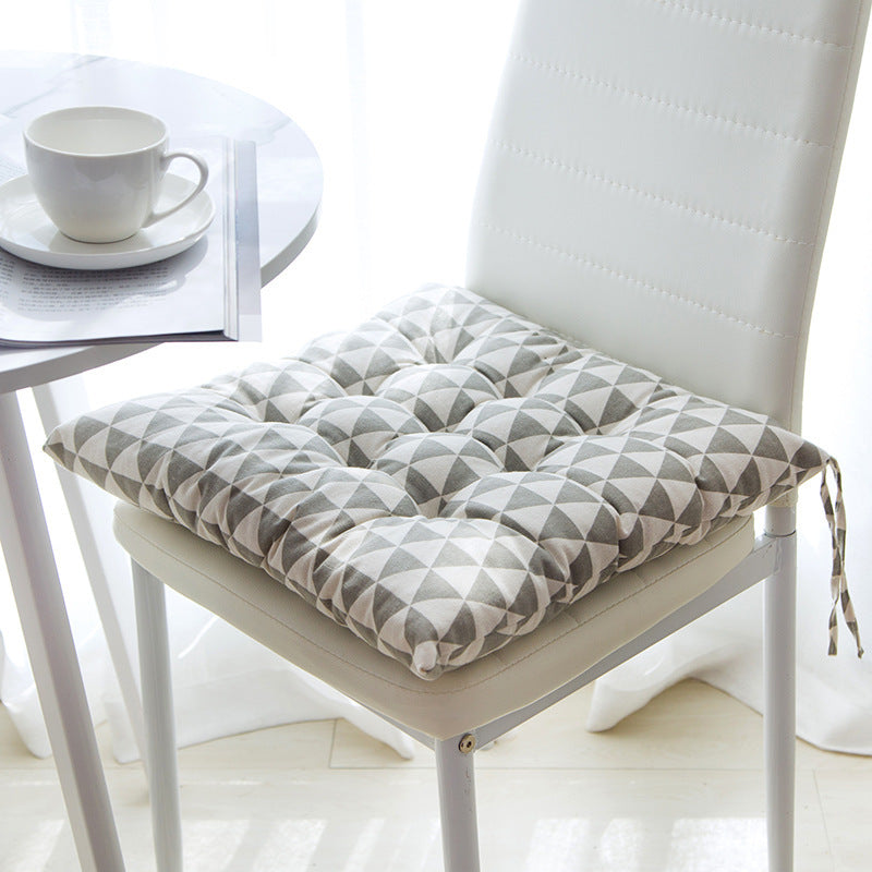 Cotton Linen Chair Cushion 40x40cm – Breathable Seat Pad for Tatami, Sofa, Floor & Yoga | 9 Designs
