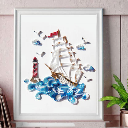 DIY Quilling Paper Art Kit – Home Decoration Craft Set