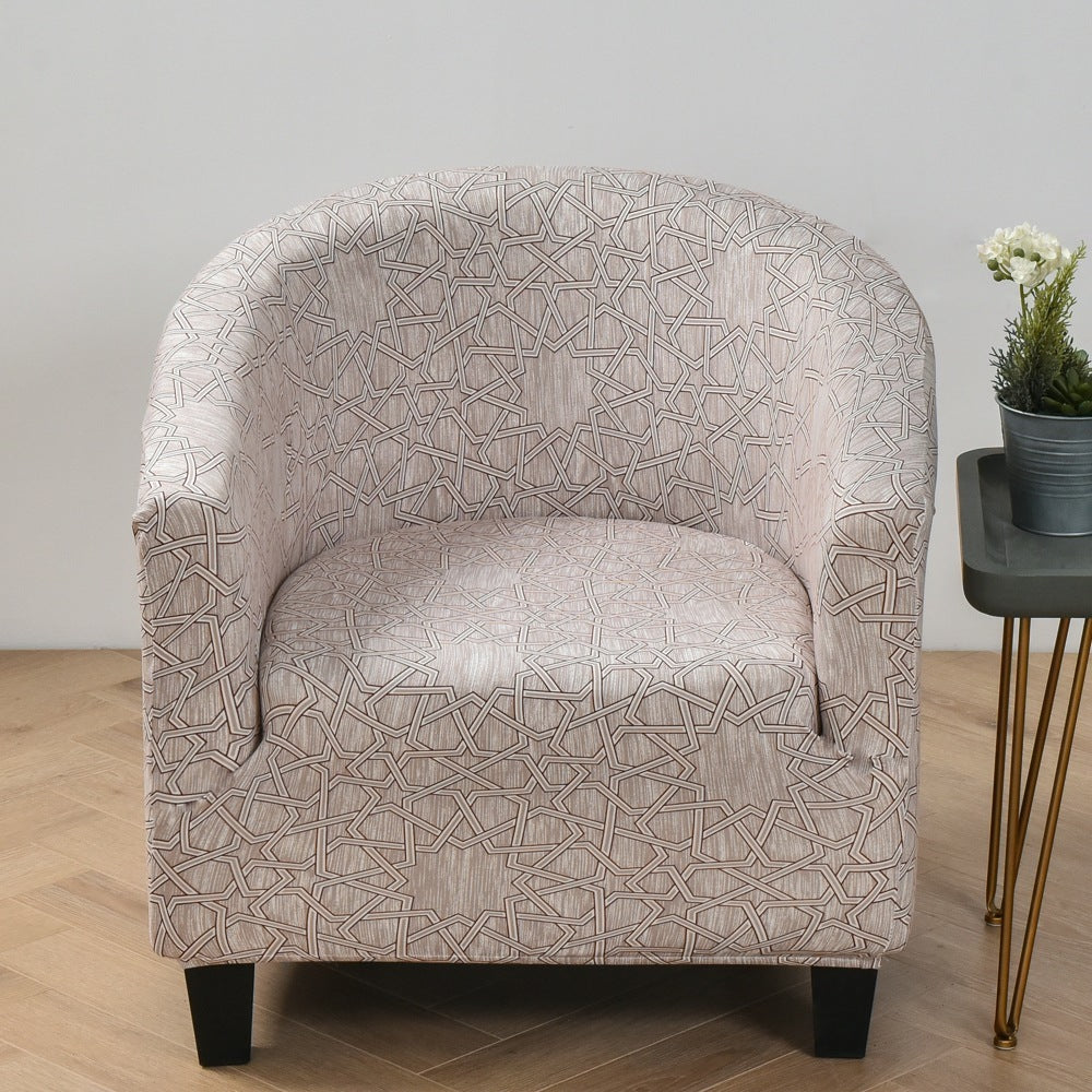 Elastic round spandex Non-slip single sofa cover