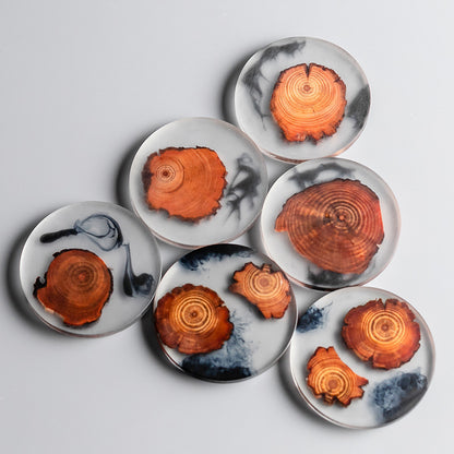 Resin Pine Coaster Set – Insulated Teacup & Mug Coaster