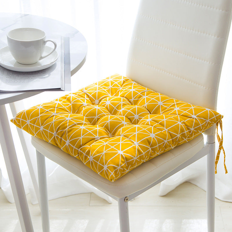 Cotton Linen Chair Cushion 40x40cm – Breathable Seat Pad for Tatami, Sofa, Floor & Yoga | 9 Designs
