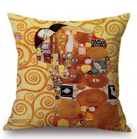 Van Gogh Oil Painting Cushion Cover – Artistic Decorative Pillow Case for Sofa & Home