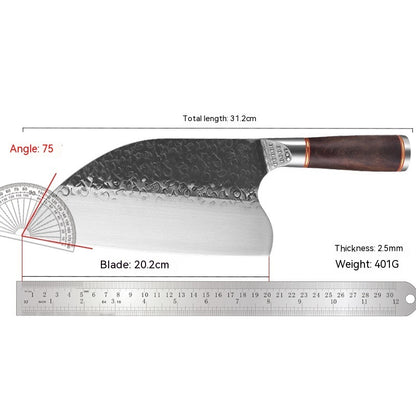 Forged Hammer Pattern Stainless Steel Kitchen Knife Set – Chef, Chopper & Slicing Knives