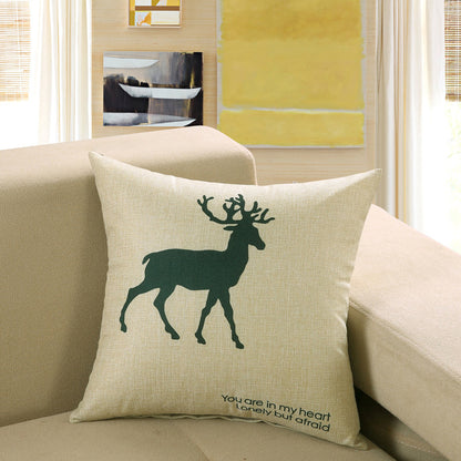 Printed Sofa Cushion Cover – Decorative Throw Pillow Case for Living Room & Home