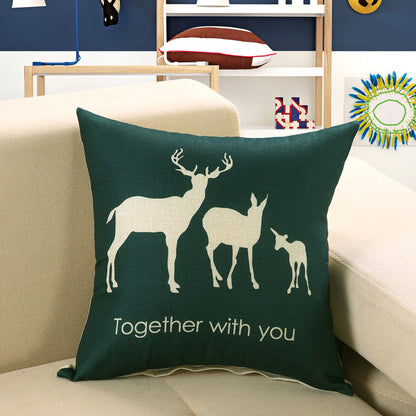 Printed Sofa Cushion Cover – Decorative Throw Pillow Case for Living Room & Home