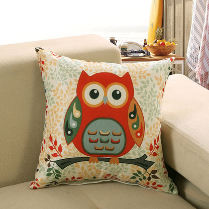 Printed Sofa Cushion Cover – Decorative Throw Pillow Case for Living Room & Home