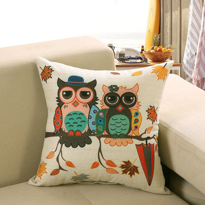 Printed Sofa Cushion Cover – Decorative Throw Pillow Case for Living Room & Home