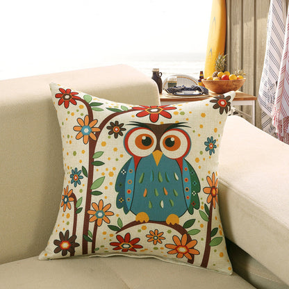 Printed Sofa Cushion Cover – Decorative Throw Pillow Case for Living Room & Home