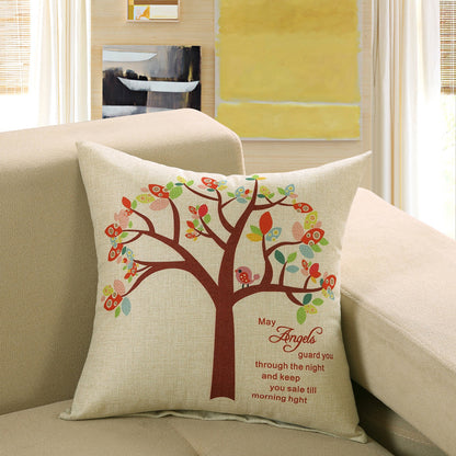 Printed Sofa Cushion Cover – Decorative Throw Pillow Case for Living Room & Home