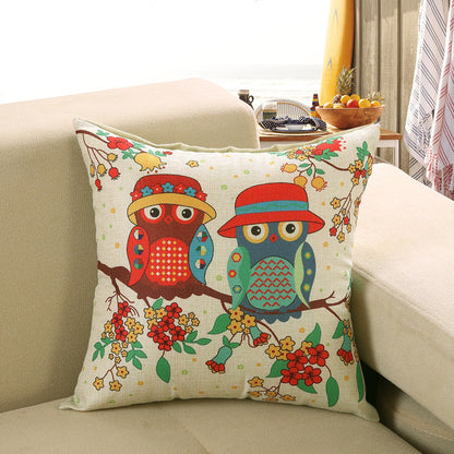 Printed Sofa Cushion Cover – Decorative Throw Pillow Case for Living Room & Home