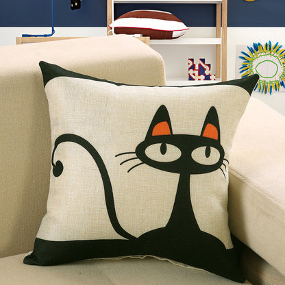 Printed Sofa Cushion Cover – Decorative Throw Pillow Case for Living Room & Home
