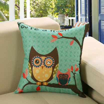 Printed Sofa Cushion Cover – Decorative Throw Pillow Case for Living Room & Home
