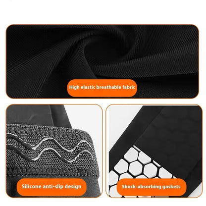 Men's Honeycomb Shank Protection Socks – Anti-Collision Non-Slip