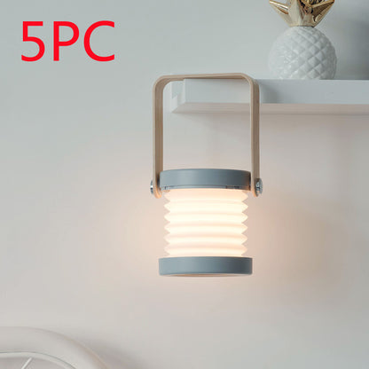 Foldable LED Night Light Lantern – Touch Dimmable, USB Rechargeable, Portable Table Lamp