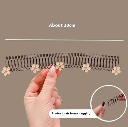 Invisible Inverted Hair Comb – Back Head Forehead Hair Band for Women