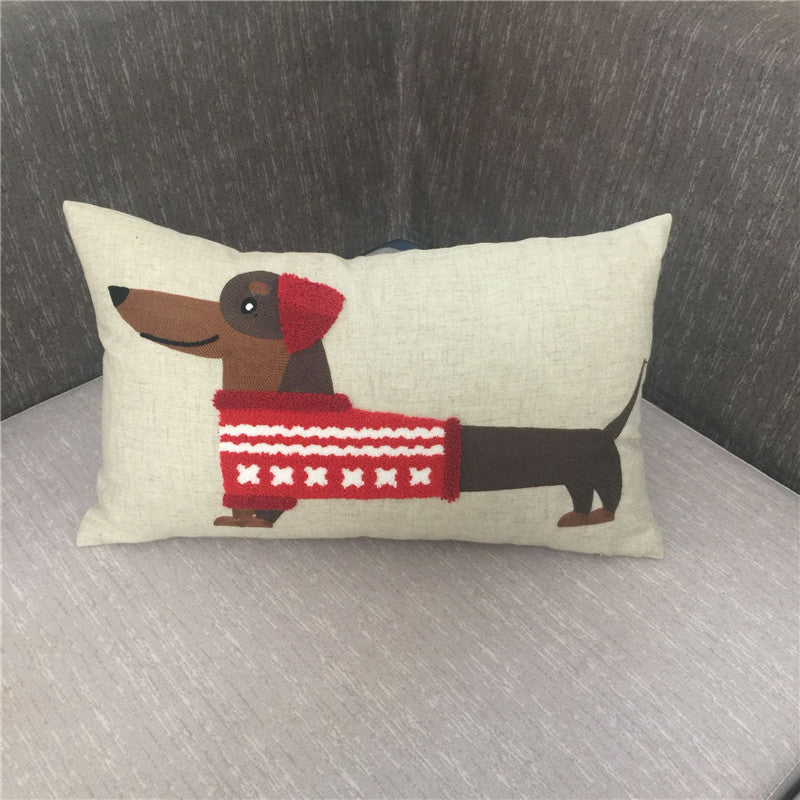 Embroidered Decorative Cushion Cover – Handcrafted Pillow Case for Sofa & Home Decor