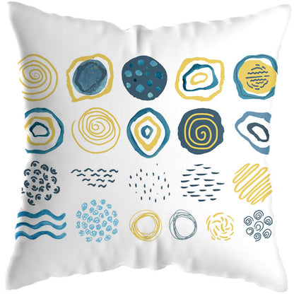 Tropical Plant Cushion Cover – Botanical Print Throw Pillow Case for Living Room Sofa
