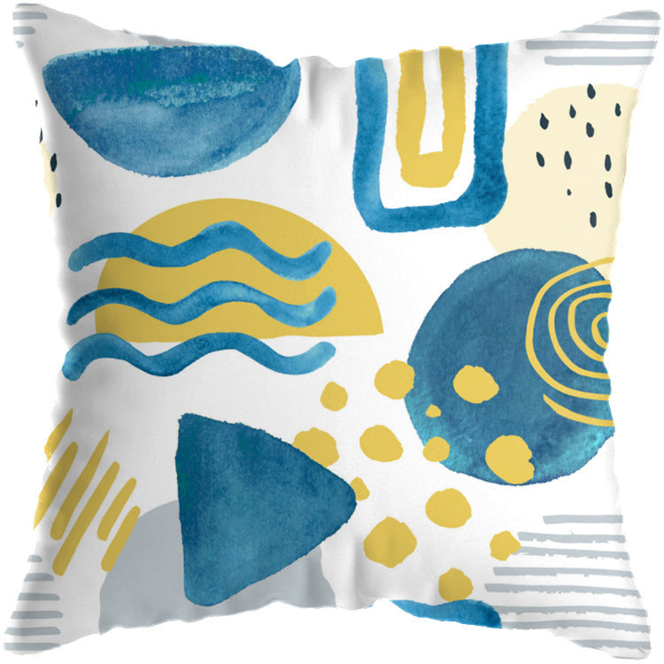 Tropical Plant Cushion Cover – Botanical Print Throw Pillow Case for Living Room Sofa