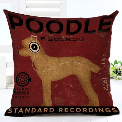 Cartoon Series Cotton Linen Pillowcase – Fun Decorative Cushion Cover for Kids & Home
