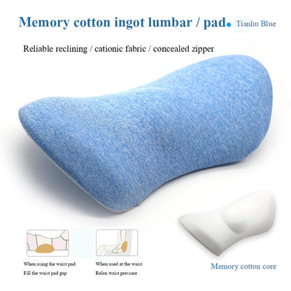 Lumbar Support Pillow for Side Sleepers – Relieves Hip, Coccyx & Sciatica Pain | Car & Office Seat Cushion
