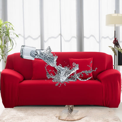 Solid Color Elastic Waterproof Sofa Cover – All-Inclusive Milk Silk Stretch Slipcover