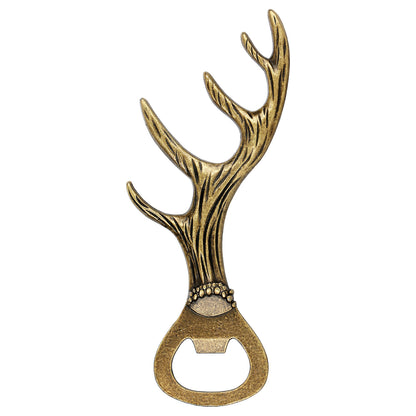 Deer Antler Beer Bottle Opener – Universal Bar Tool for Parties & Restaurants