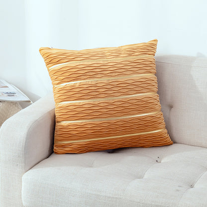Luxury Striped Velvet Pillow Cover – Simple Flannel Velvet Sofa Cushion Cover & Pillow Case