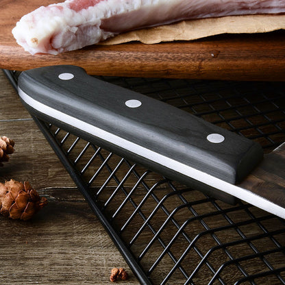 Hand-Forged High Hardness Chopping Knife – Professional Kitchen Cleaver with Sheath