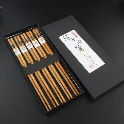 Eco-Friendly Natural Bamboo Chopsticks – Reusable Sustainable Dining Utensils