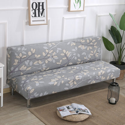 No-Armrest Folding Sofa Bed Cover – Universal Stretch Slipcover for Armless Sofa Beds