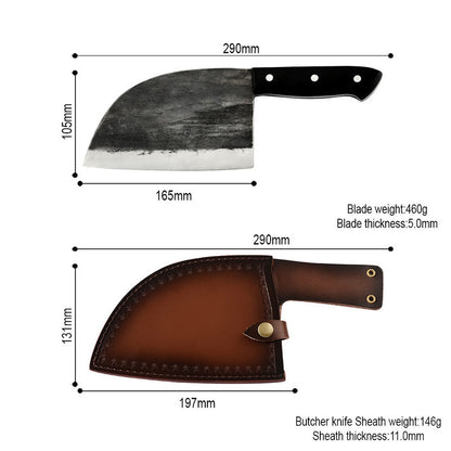 Chinese Kitchen Stainless Steel Butcher Knife – Damascus, Forged & Bright Finish Options