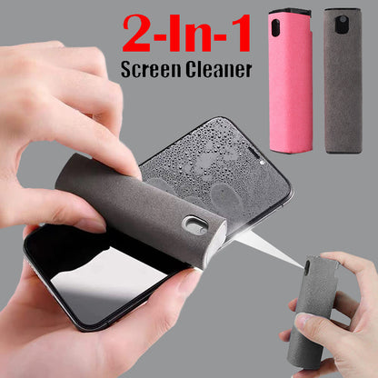 All-in-One Phone & Screen Cleaner Kit – Portable Spray & Microfiber Wipe