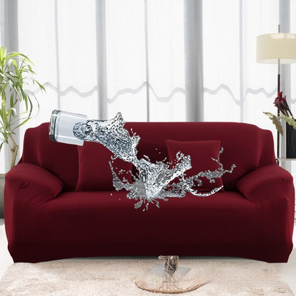 Solid Color Elastic Waterproof Sofa Cover – All-Inclusive Milk Silk Stretch Slipcover