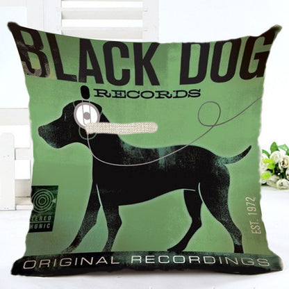 Cartoon Series Cotton Linen Pillowcase – Fun Decorative Cushion Cover for Kids & Home