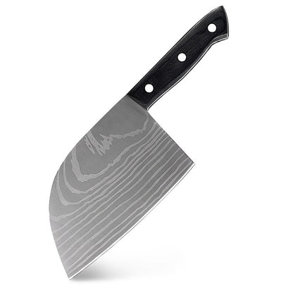 Chinese Kitchen Stainless Steel Butcher Knife – Damascus, Forged & Bright Finish Options