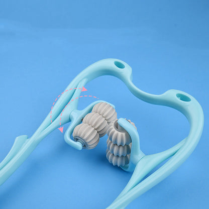 6-Roller Cervical Neck Massager – Deep Tissue Relief Tool