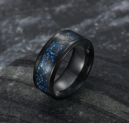 Basilisk Scale Wedding Ring – Viking Stainless Steel Jewelry
