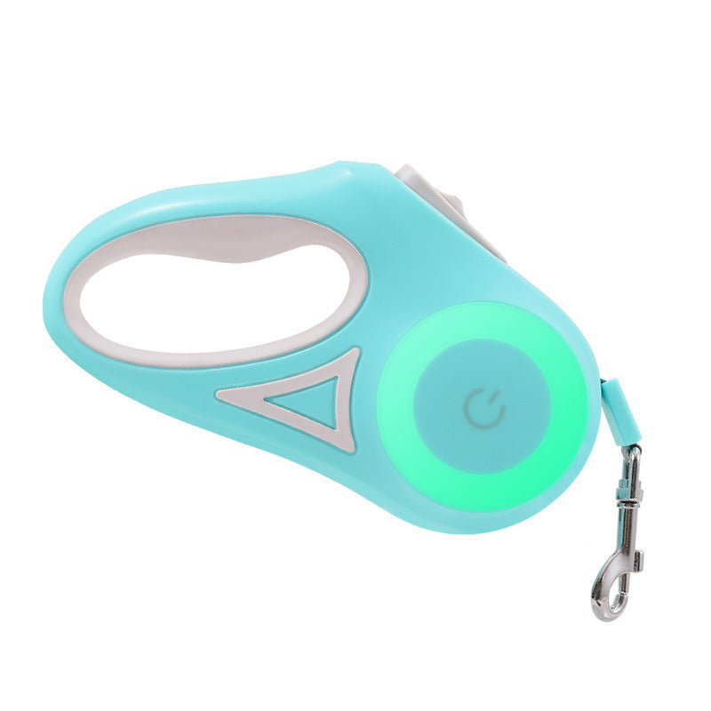 Retractable Dog Leash with Collar – One-Button Brake for Small & Medium Dogs