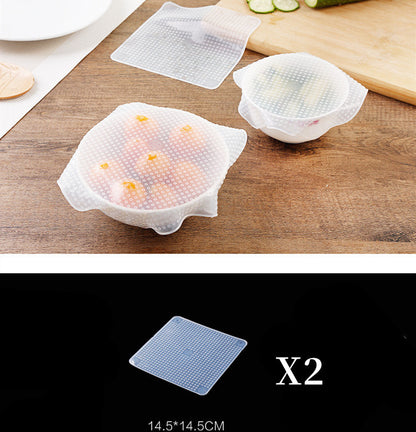 Reusable Silicone Stretch Cling Film – Microwave & Fridge Safe Bowl Cover Seal Wrap