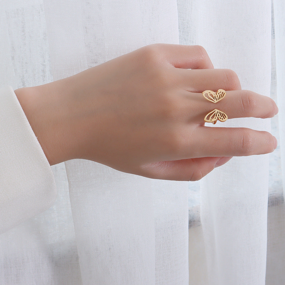 Hollow Butterfly Open Ring – Fashion Personality Jewelry for Women