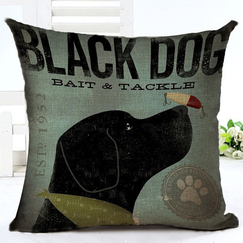 Cartoon Series Cotton Linen Pillowcase – Fun Decorative Cushion Cover for Kids & Home