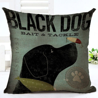 Cartoon Series Cotton Linen Pillowcase – Fun Decorative Cushion Cover for Kids & Home